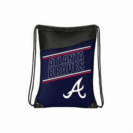 Northwest Northwest 9060414022 Atlanta Braves Incline Style Backsack - 16 x 13.5 in. 9060414022